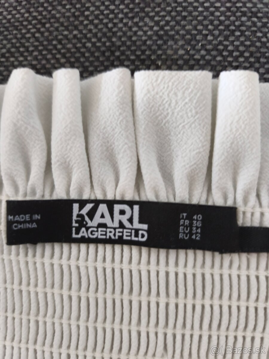 Biela blúzka Karl Lagerfeld - 2