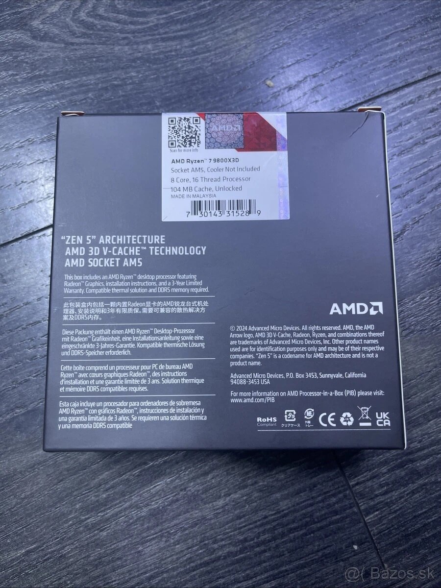 Procesor AMD RYZEN 7 9800X3D - 2