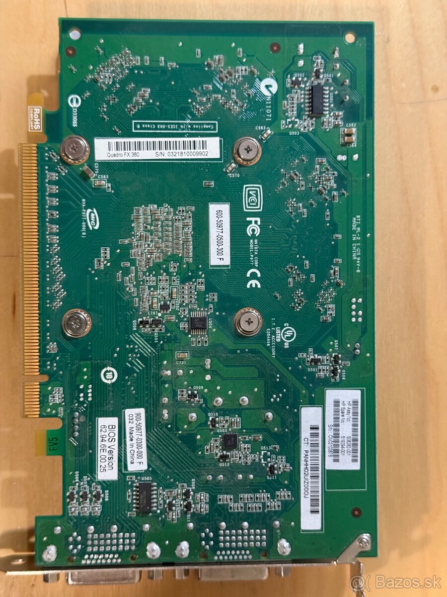NVIDIA Quadro FX 380 – 2x DVI – PCIe - 2