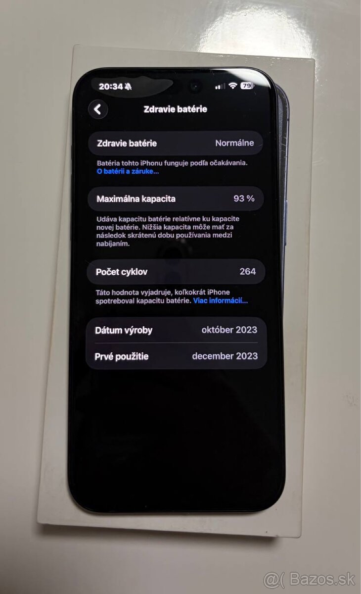 Predám iPhone 15 Pro Max 256GB - 2