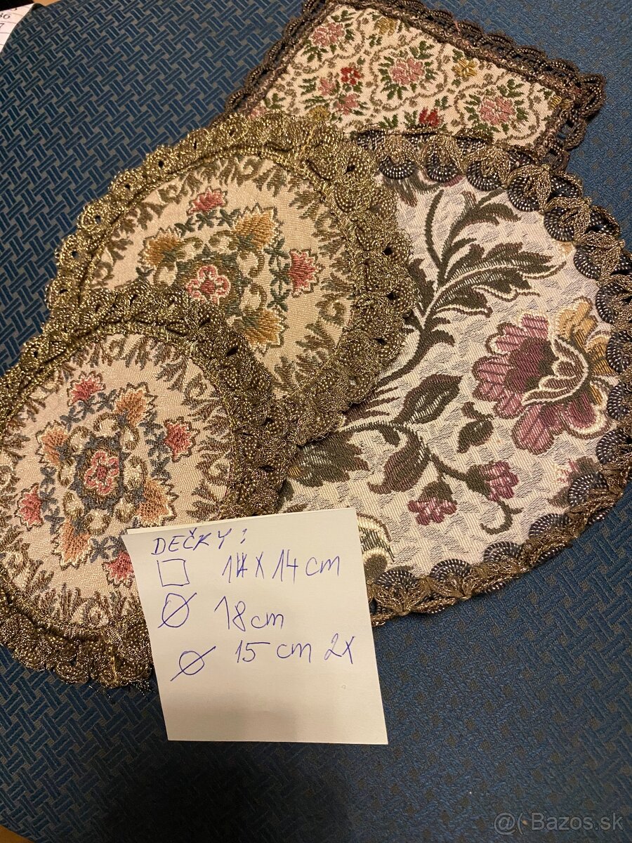 Starožitná brokátová dečka - 2