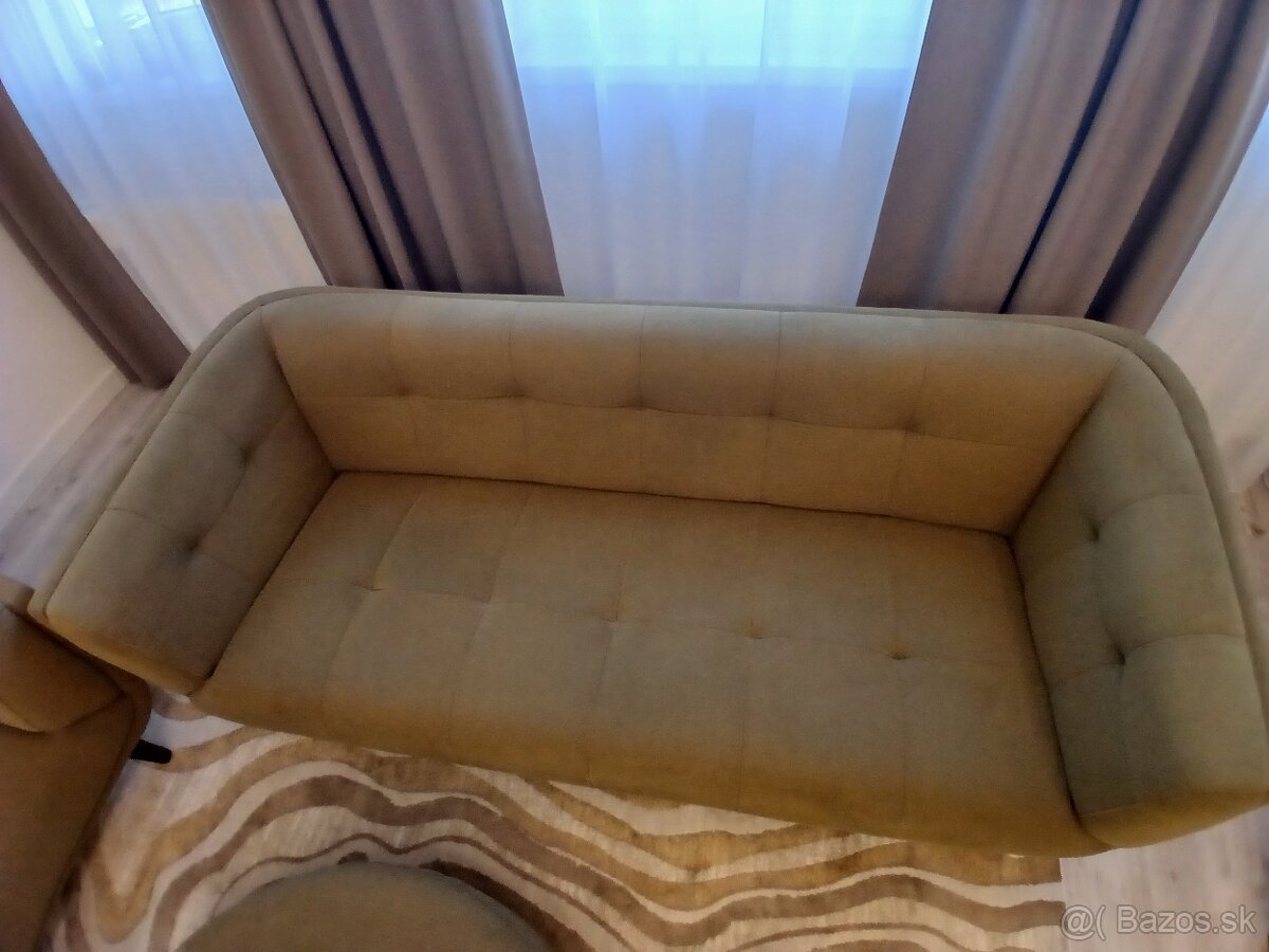 Sedacka 3+2 + taburetka - 2