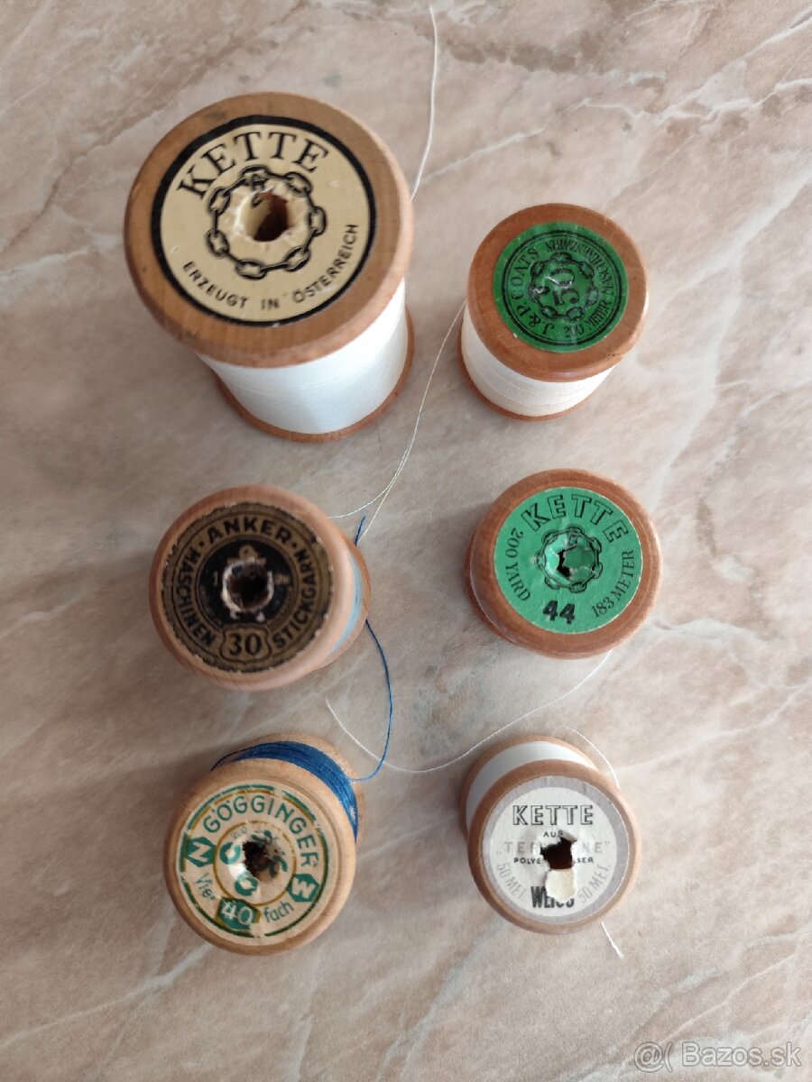 Galanteria-nite na drevených spulkach - 2