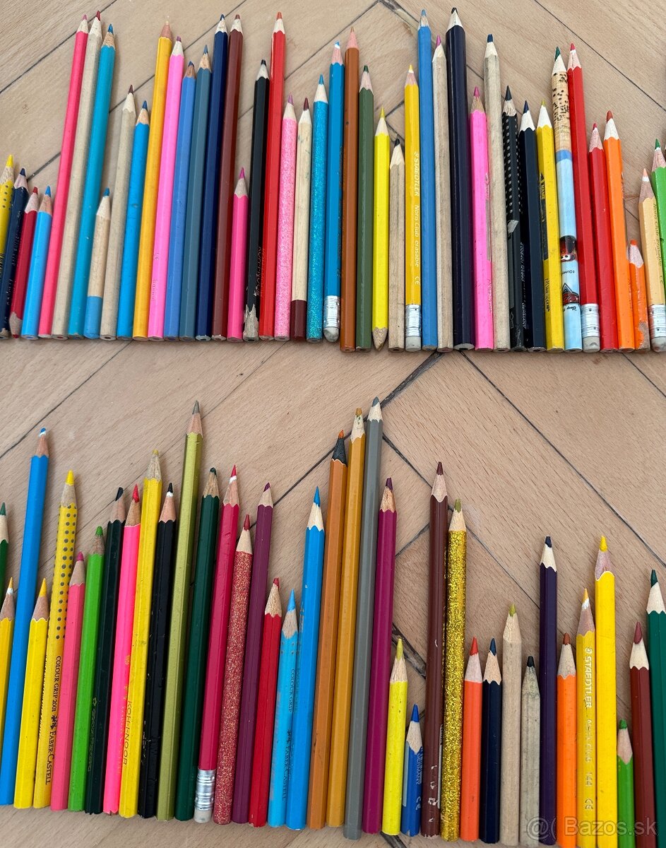TENKÉ DLHÉ FAREBNÉ CERUZE za 5€ - 2