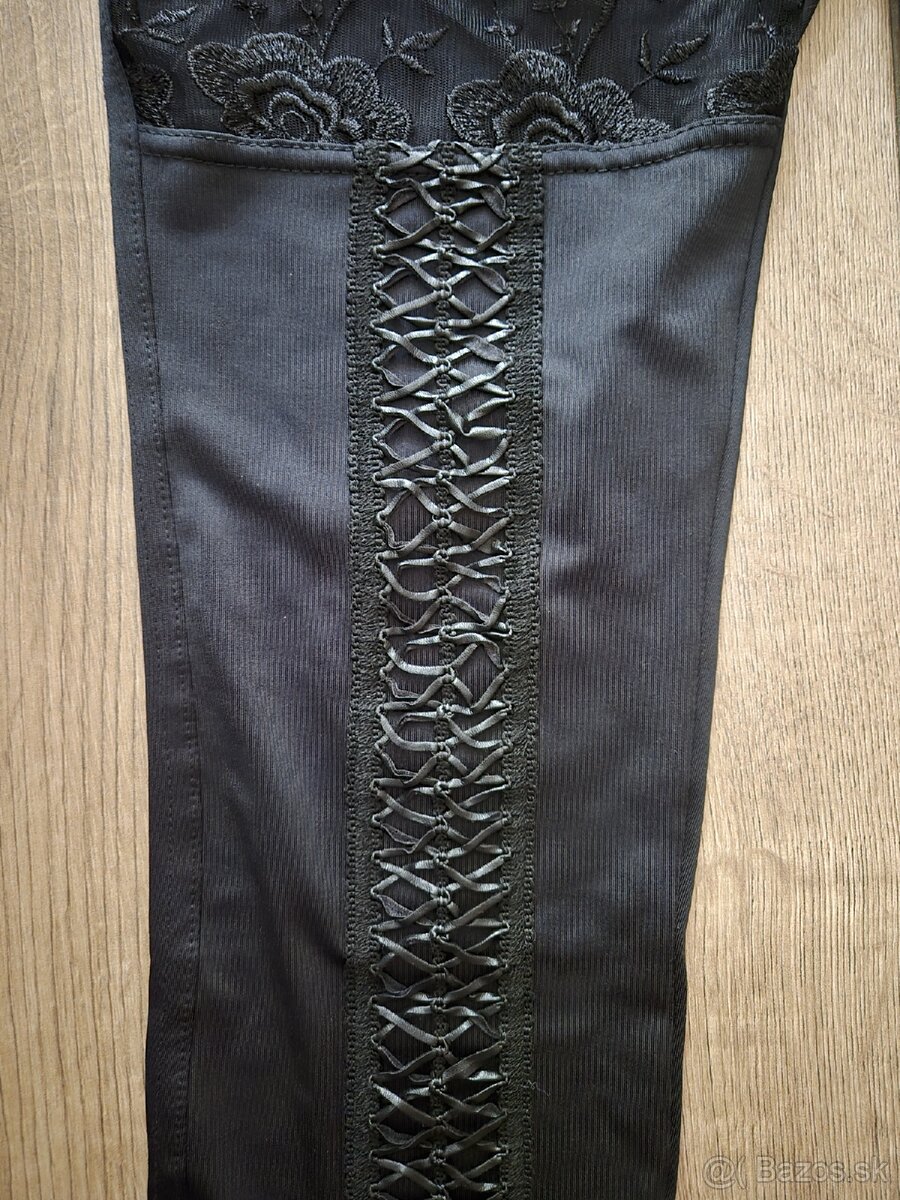 Čierne elegantne leginy - 2