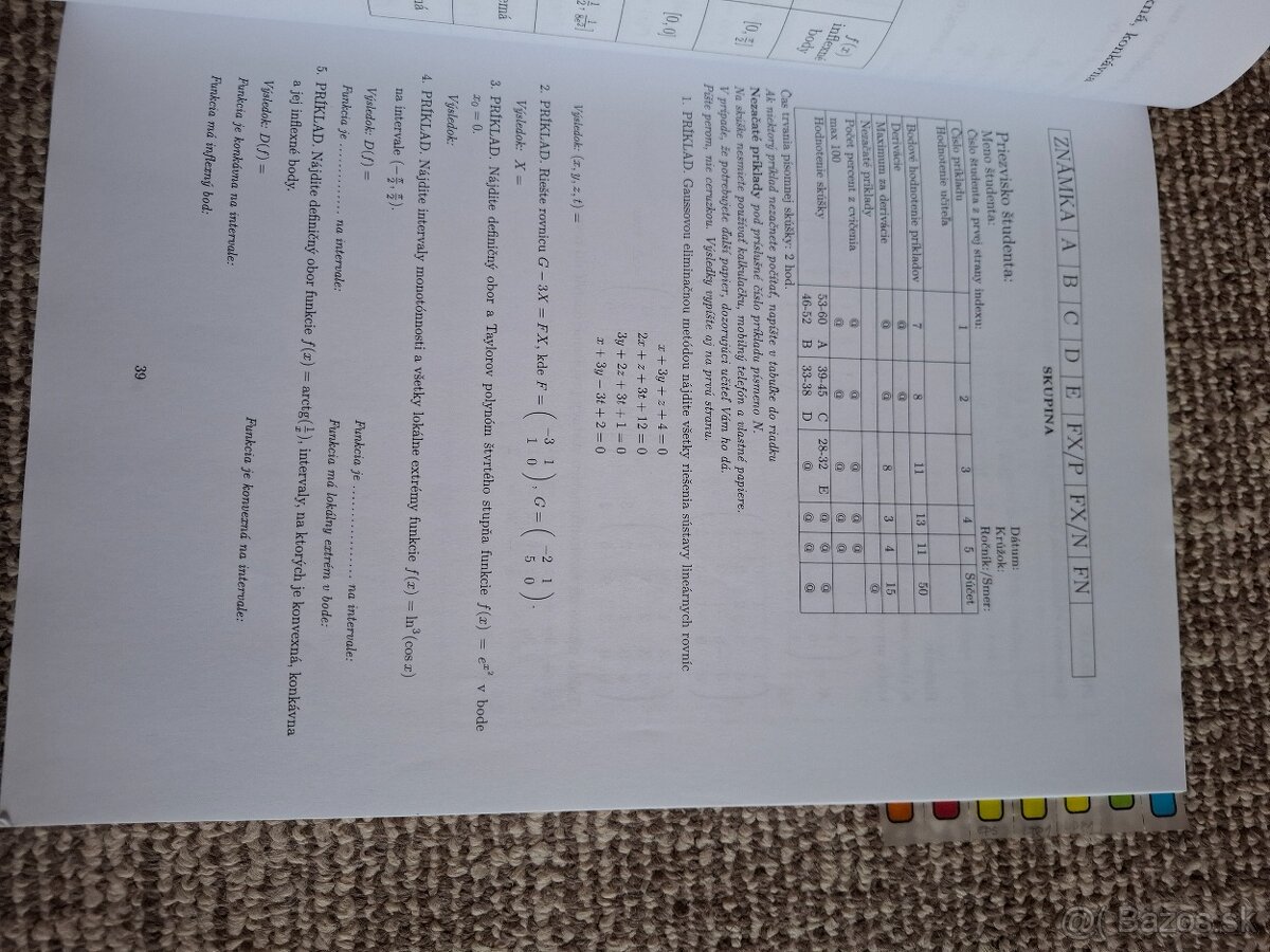 Matematika 1., 2., Riešené príklady - 2