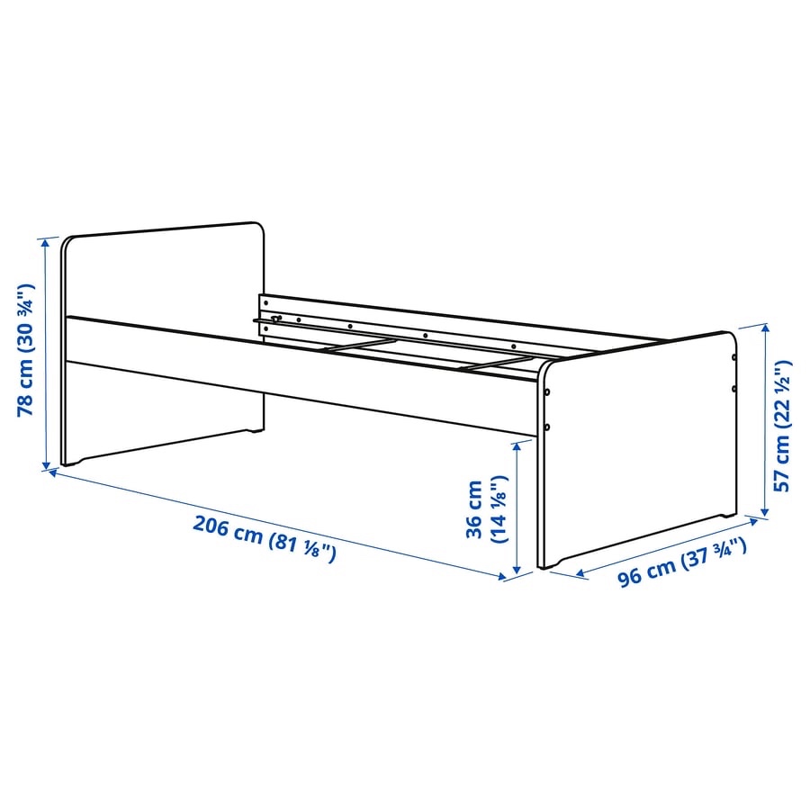 Postel IKEA SLAKT 90x200cm - 2