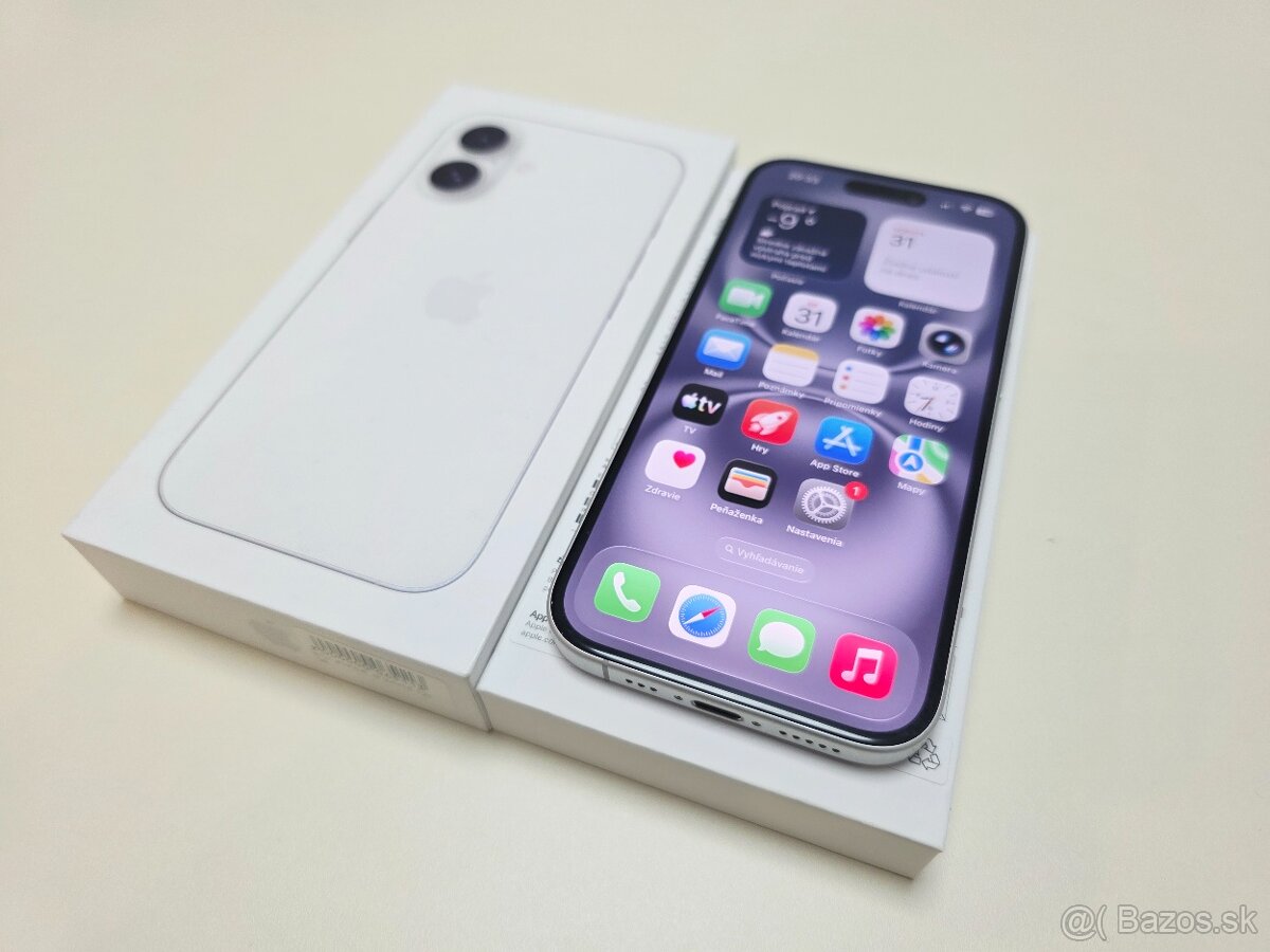 APPLE IPHONE 16 128GB WHITE TOP STAV - 2