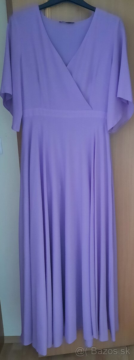 FIALOVÉ/LEVANDULOVÉ dlhé šaty - 2