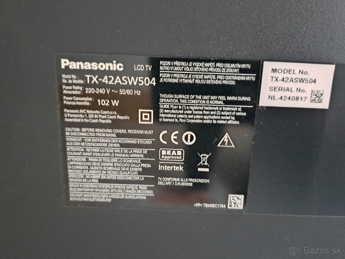 Plazma Panasonic ako nova - 2