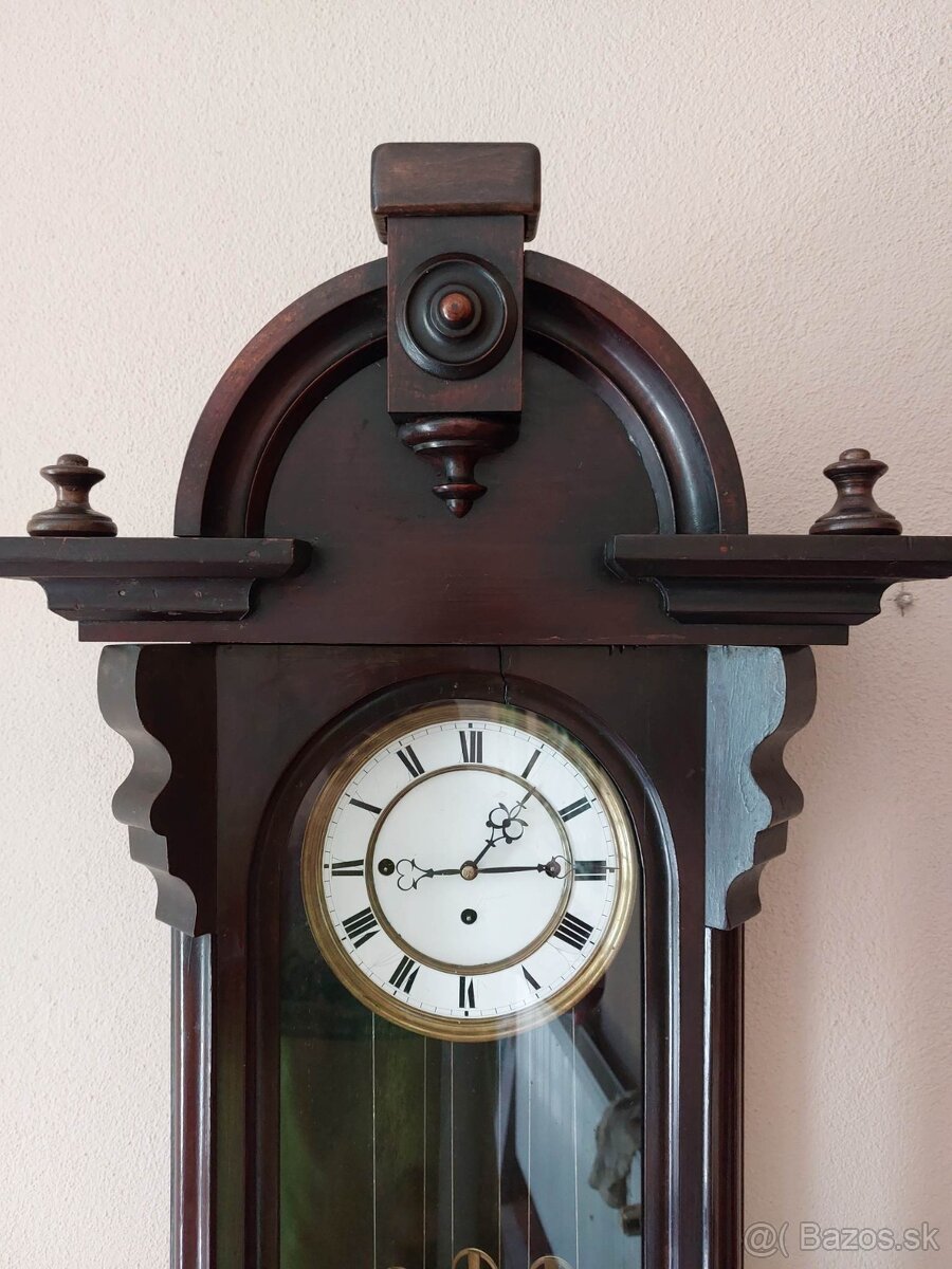 Starožitné trojzávažové - štvrťky hodiny. - 2