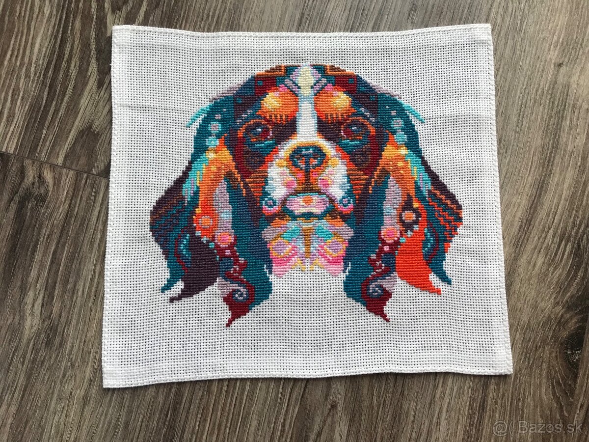 Krížiková výšivka/ obraz Kavalier - 2