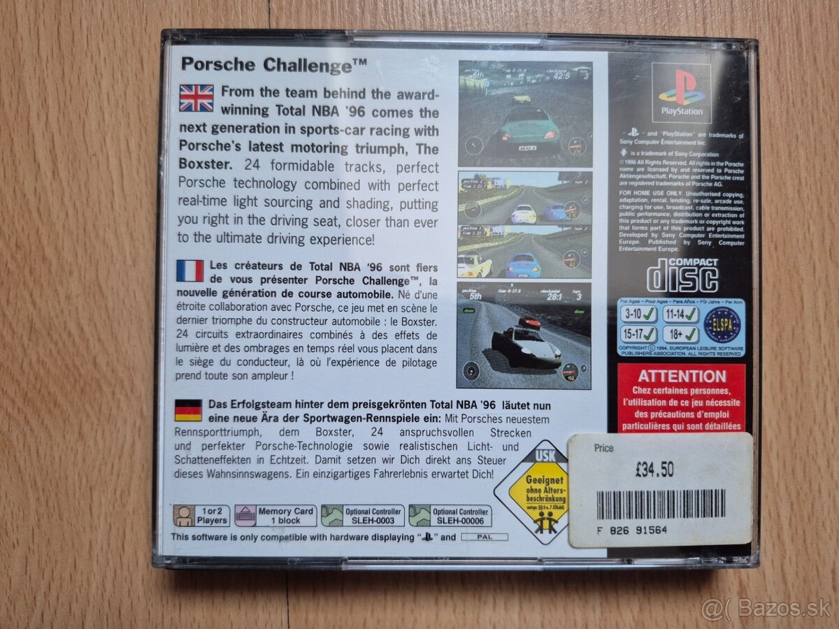 Preám hru na PS1 Porsche Challenge - 2