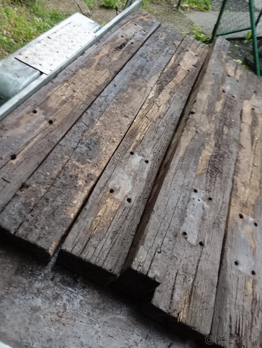 Železničné podvaly drevené dĺžka 2,60 - 2