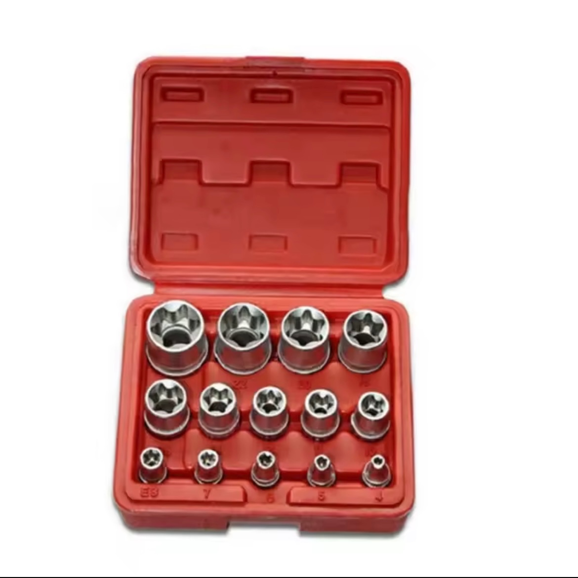 ♦️Nová sada 14 ks Torx E4-E24 v praktickom puzdre E4 E5 E6 E - 2