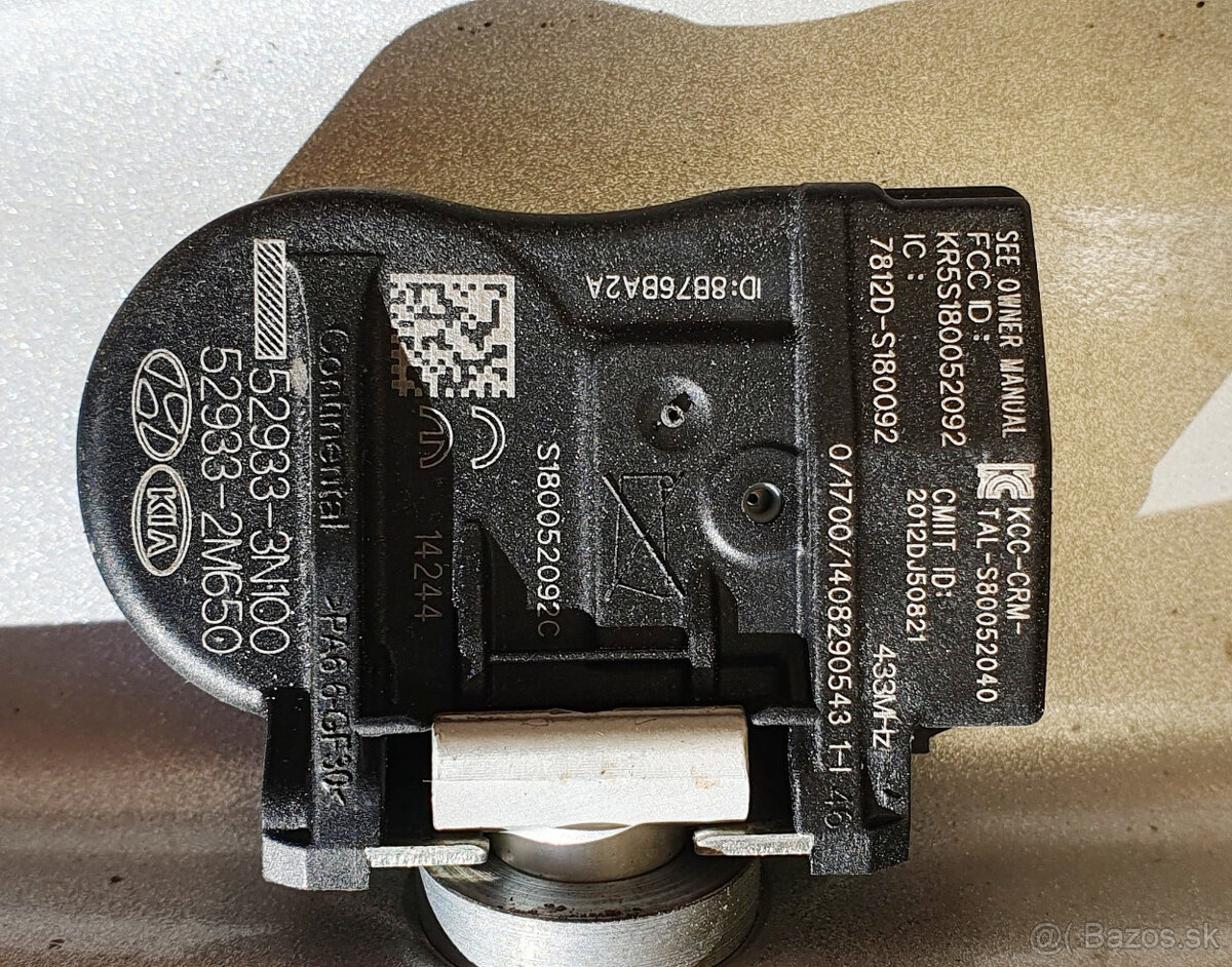 Predám 4x originál Hyundai 16" alu disky s TPMS senzormi - 2