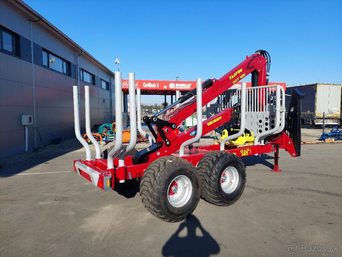 Vyvážecí vlek, vyvažečka, Tajfun GAP 140 + DOT 50 K 7,2 m - 2