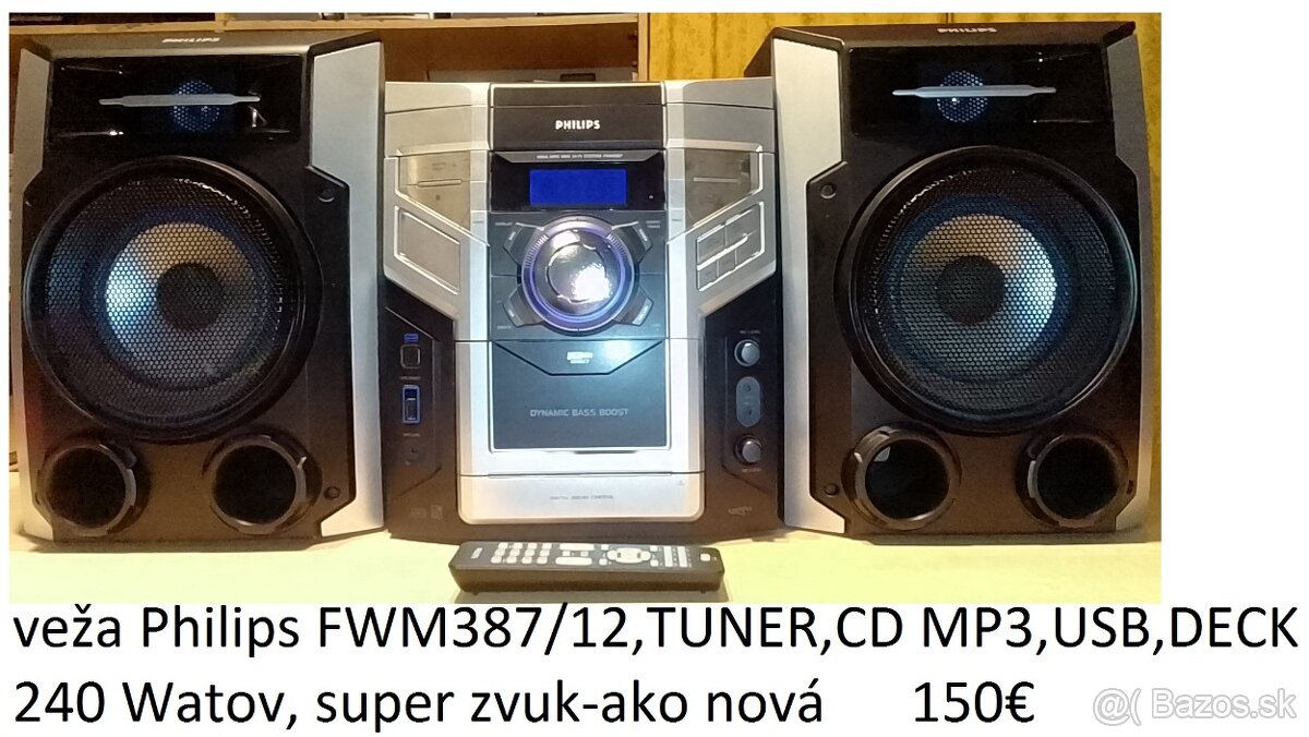 predám rôzne zosilovače a hifi veže - 2