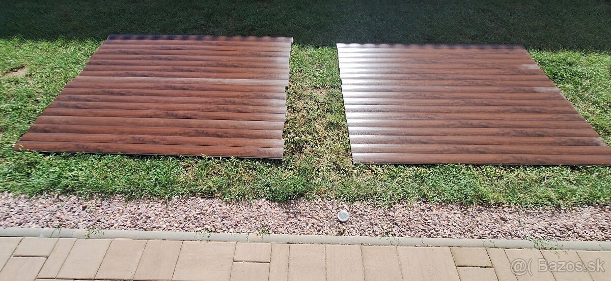 Hliníkové lamely farba orech. - 2