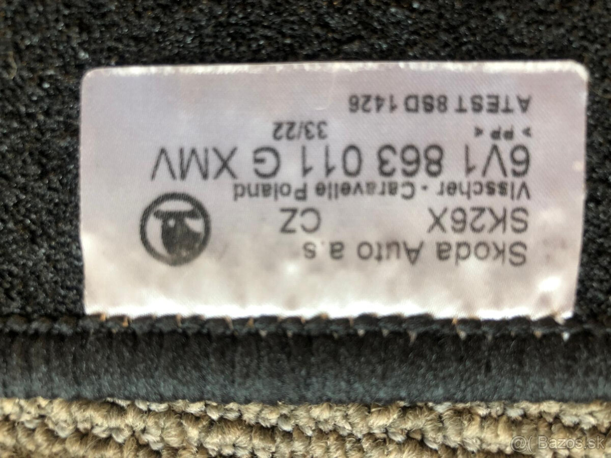 Koberce textilne, Skoda Fabia III - 2