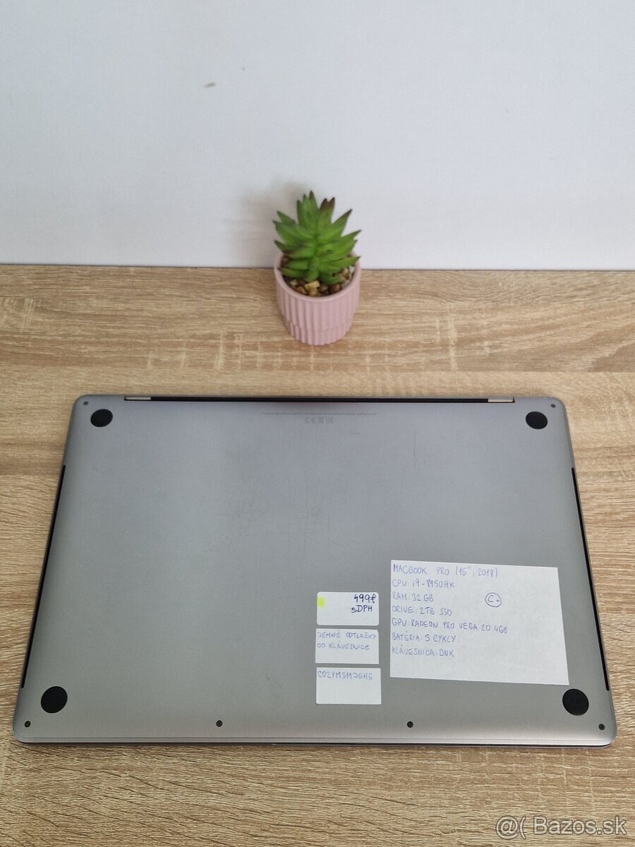 MacBook Pro 15" 2018 | 32 GB | 2 TB SSD | ZÁRUKA - TOP - 2