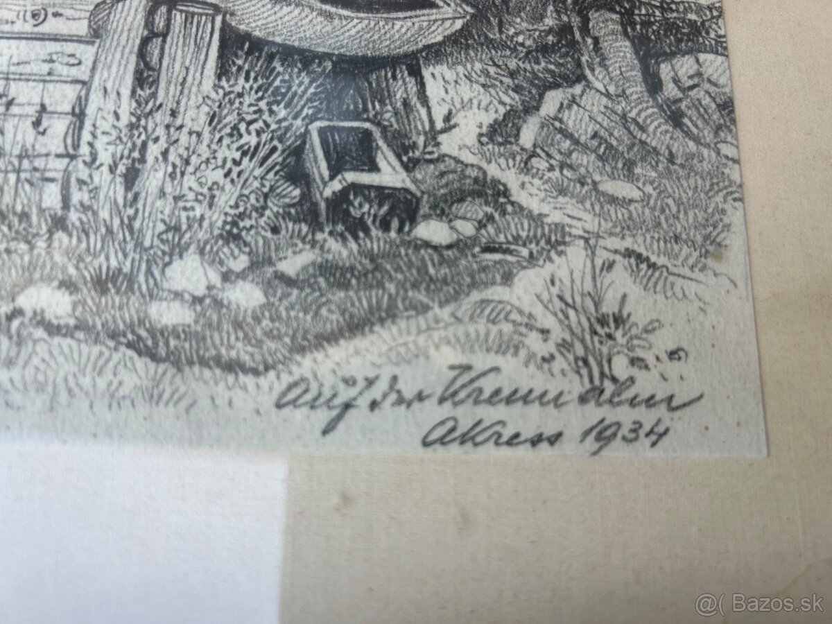 Kresba z roku 1934 - lacno - 2
