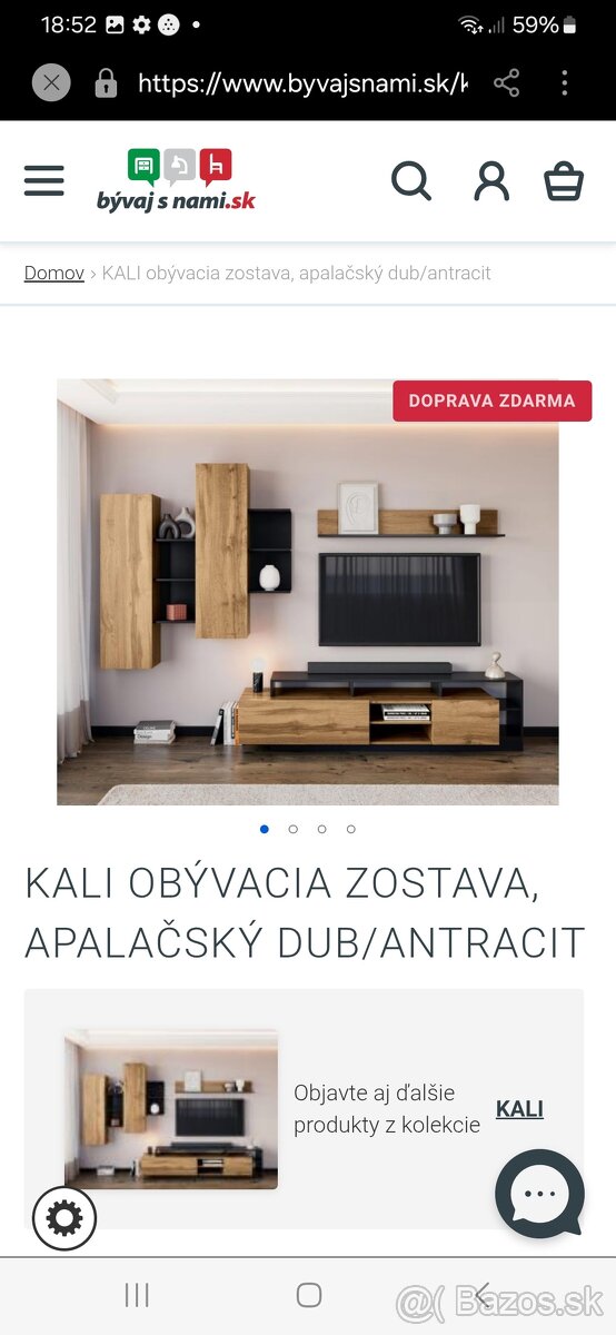 Obývačkou stena, komoda - 2