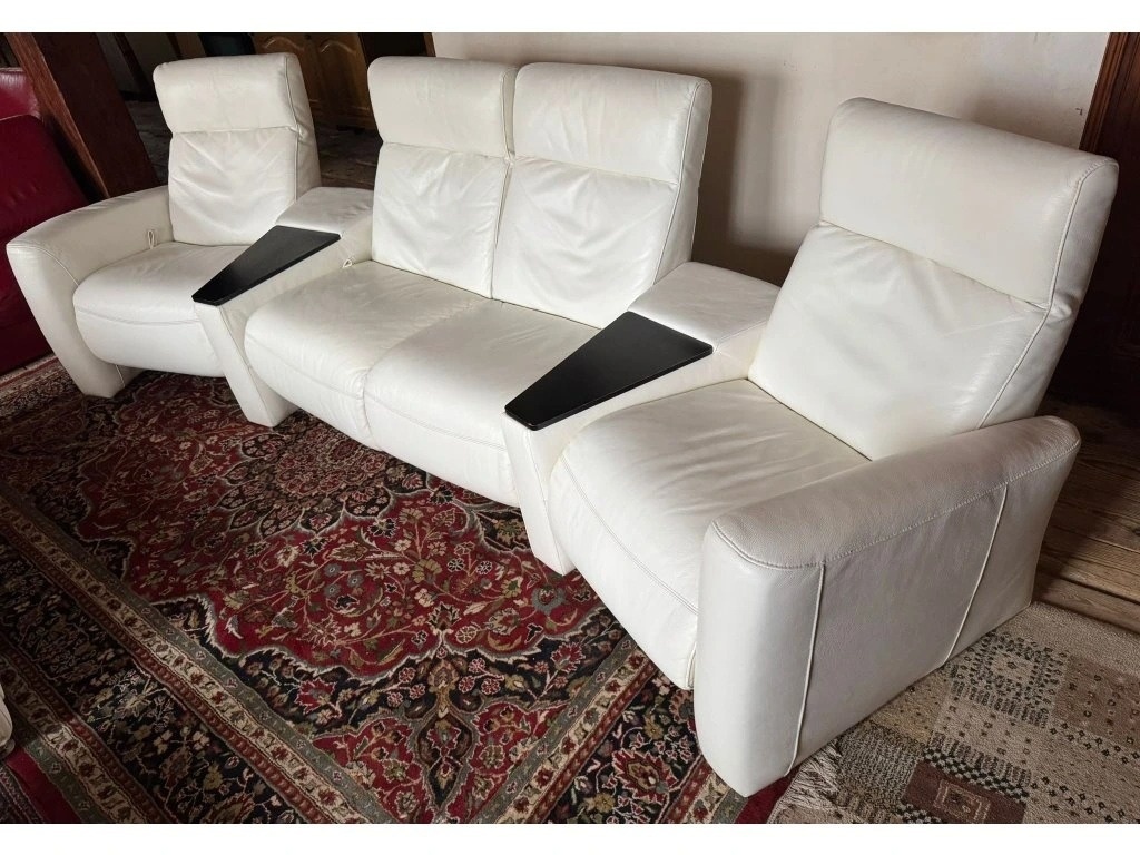 Kožená relaxační sedací souprava 2+1+1, 3193 - 2