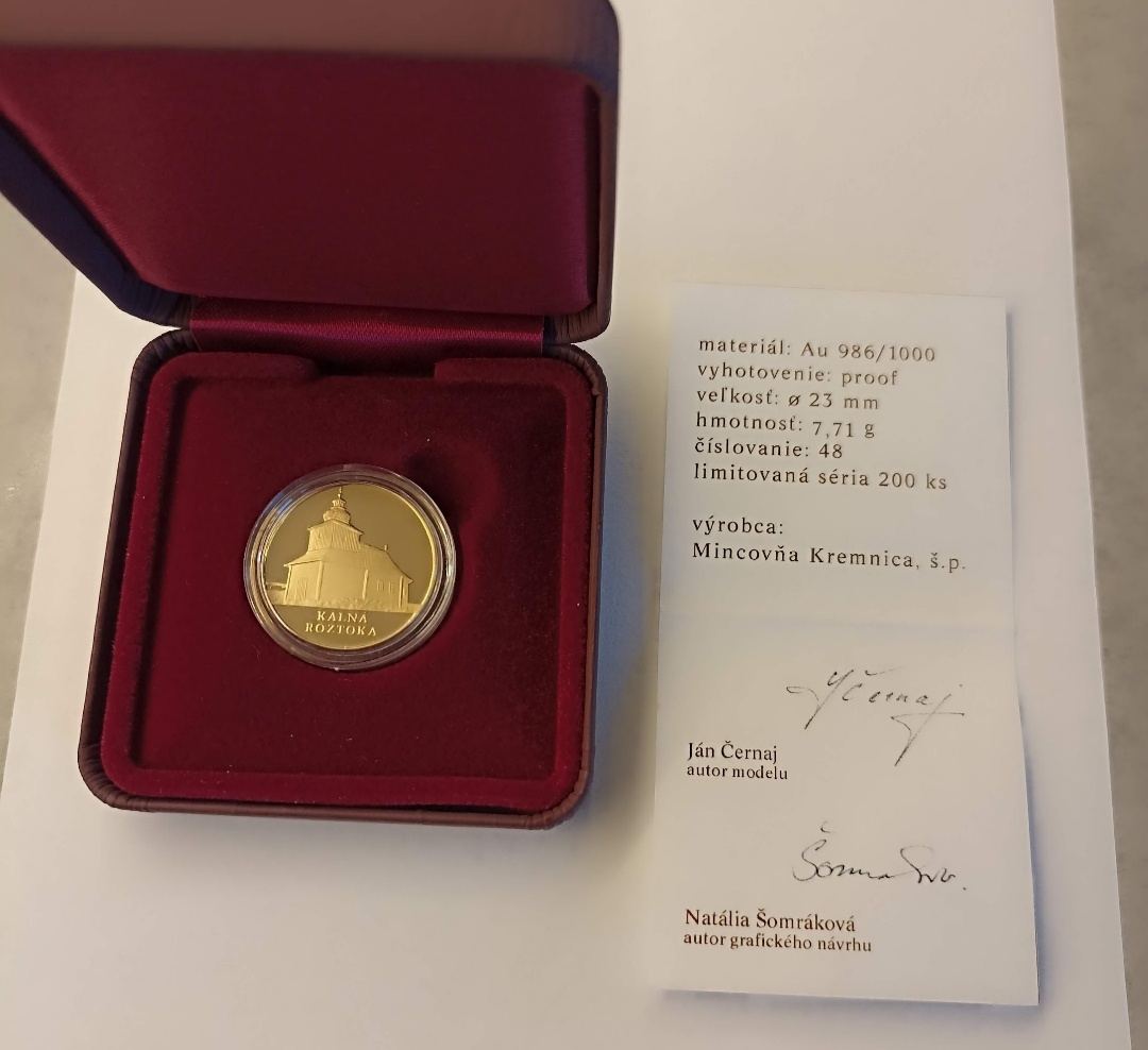 Zlaté medaily " Drevené kostoly " - 2