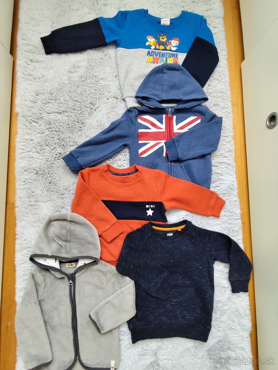 Mikiny 86-110 lacno za 5€ 5kusov - 2