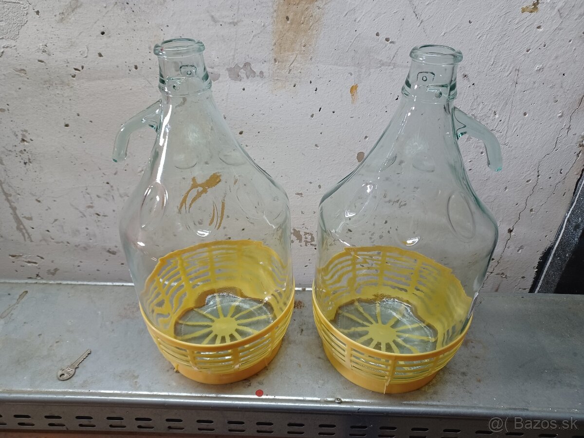 Sklenene demizony + flase - 2