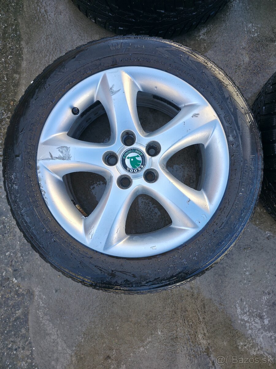 Originál disky Škoda Fabia 195/55 R15 - 2