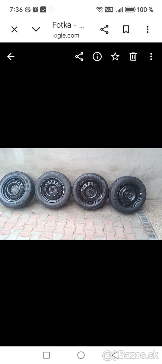 Predaj pneu na diskoch 165/70r14 - 2