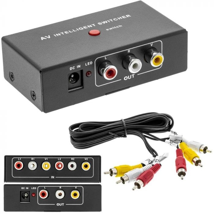 audio/video automatický prepínač - 2
