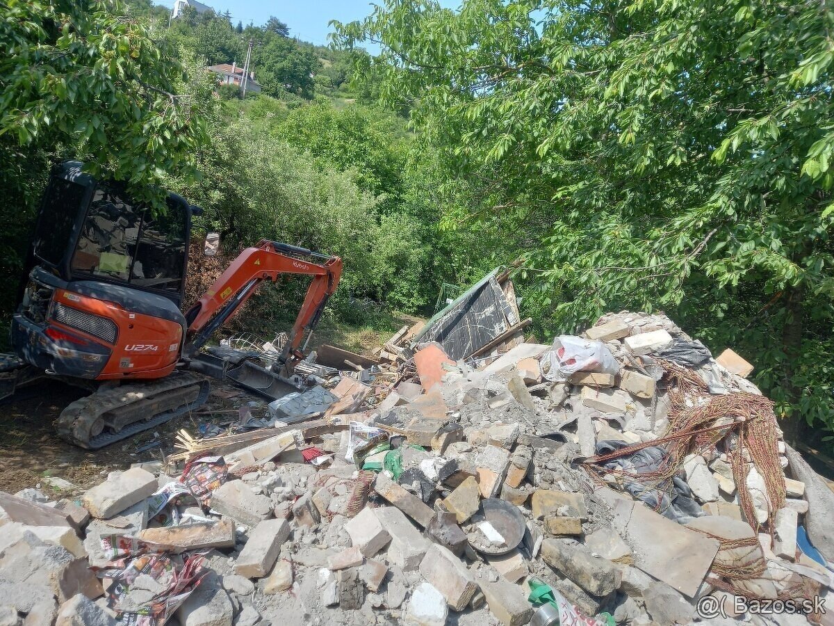 Minibager vykopove zemne prace kontajner kladivo - 2