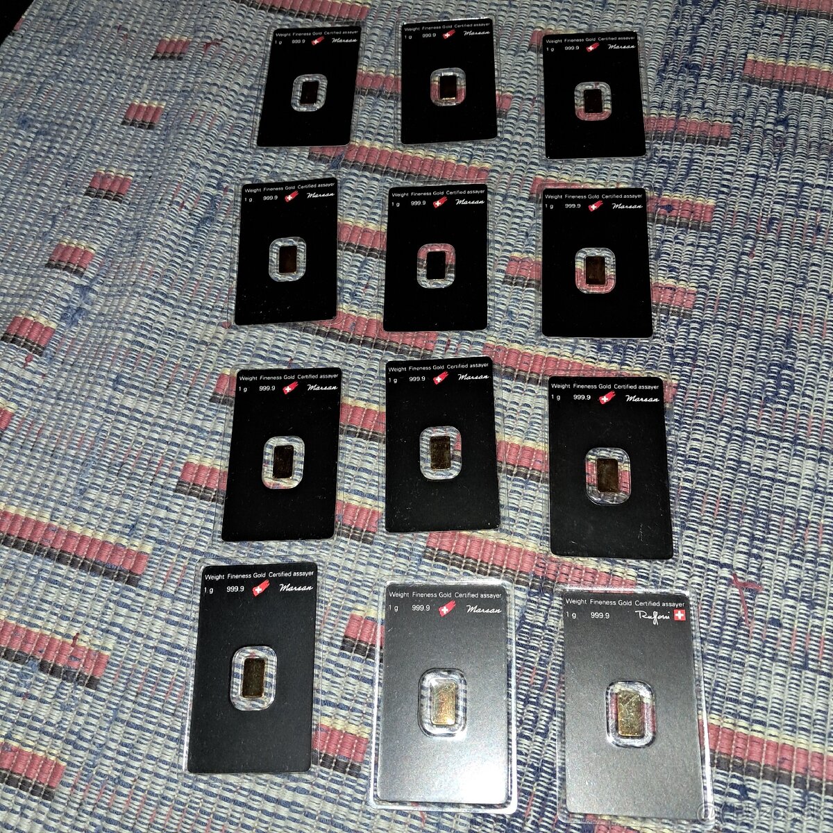 Zlaté tehličky 1g Argor -Heraeus - 2