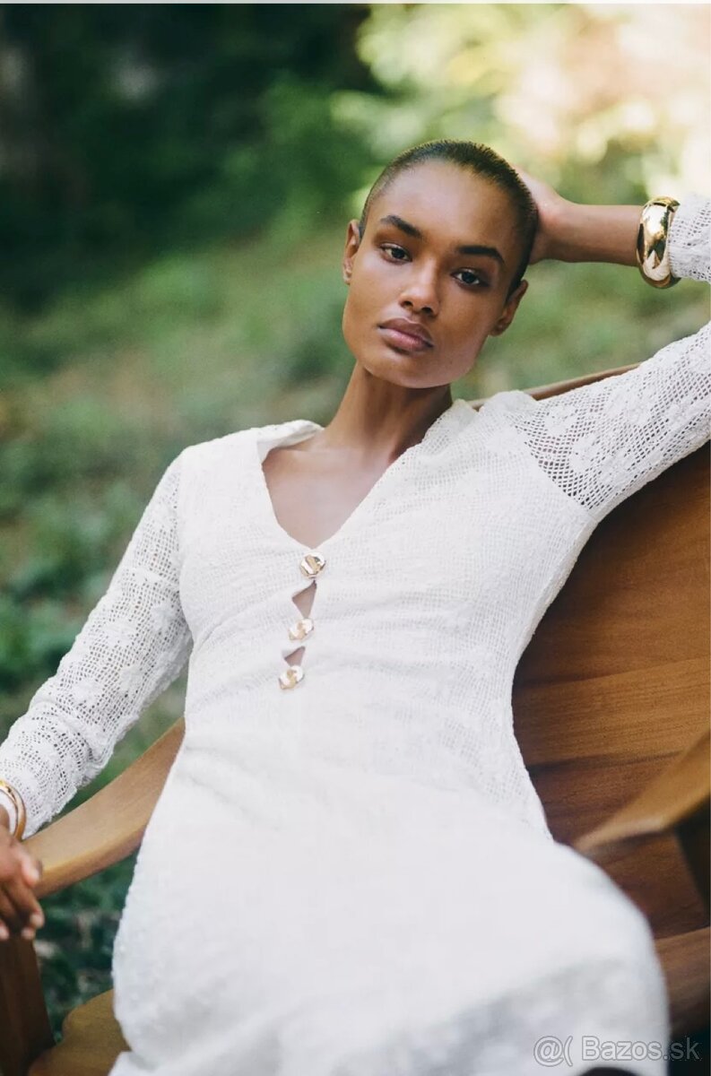 Háčkované midi šaty - 2