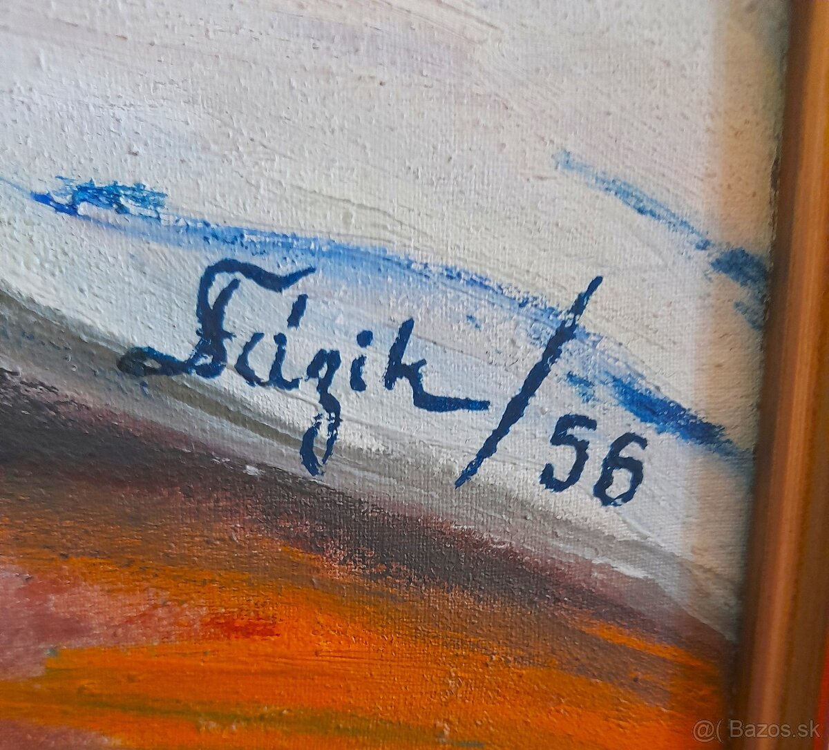 Olejomaľba na plátne-Kvety. - 2