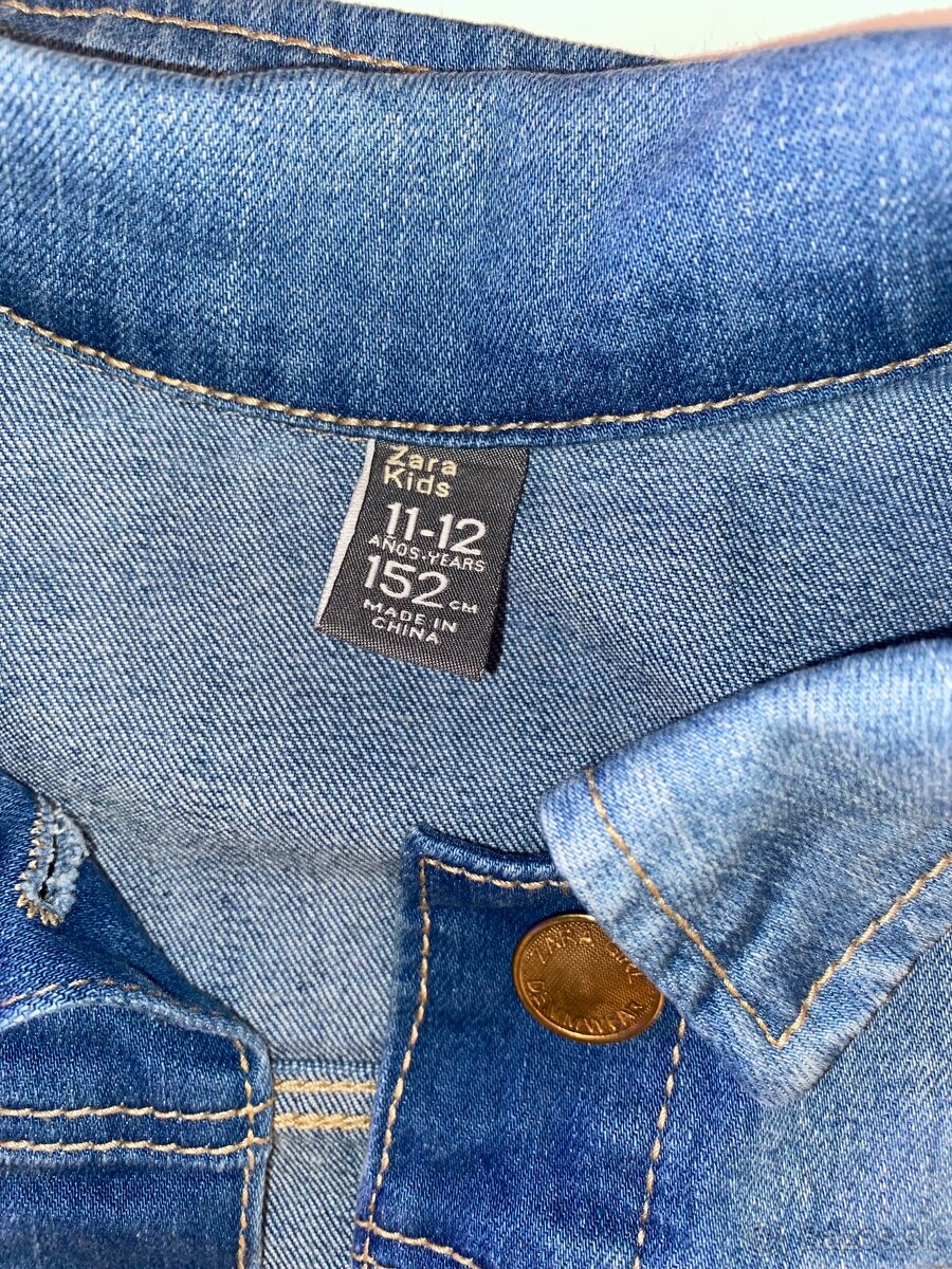 Zara riflova bunda velkost 152 - 2