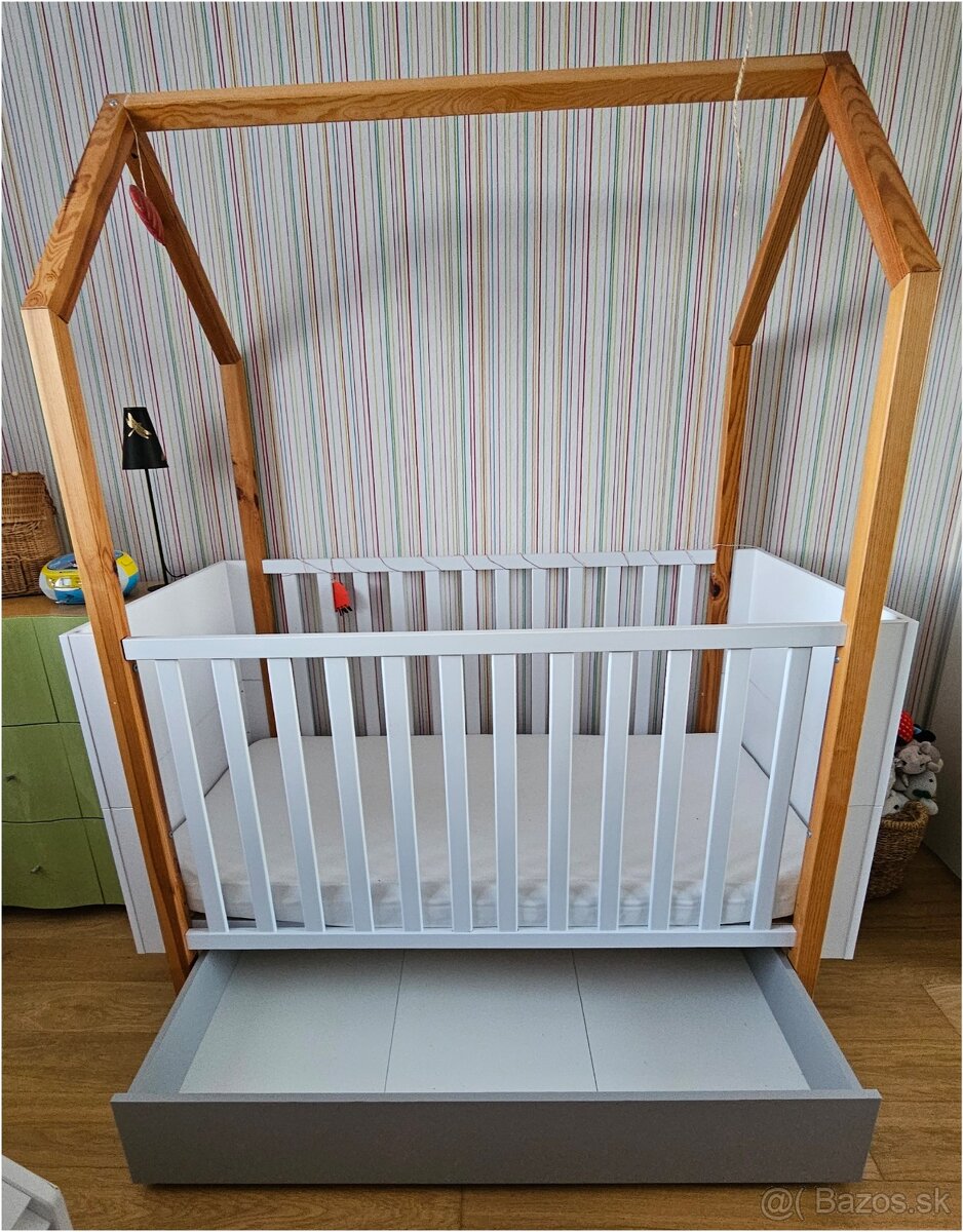 Detrská postielka -domček - 2