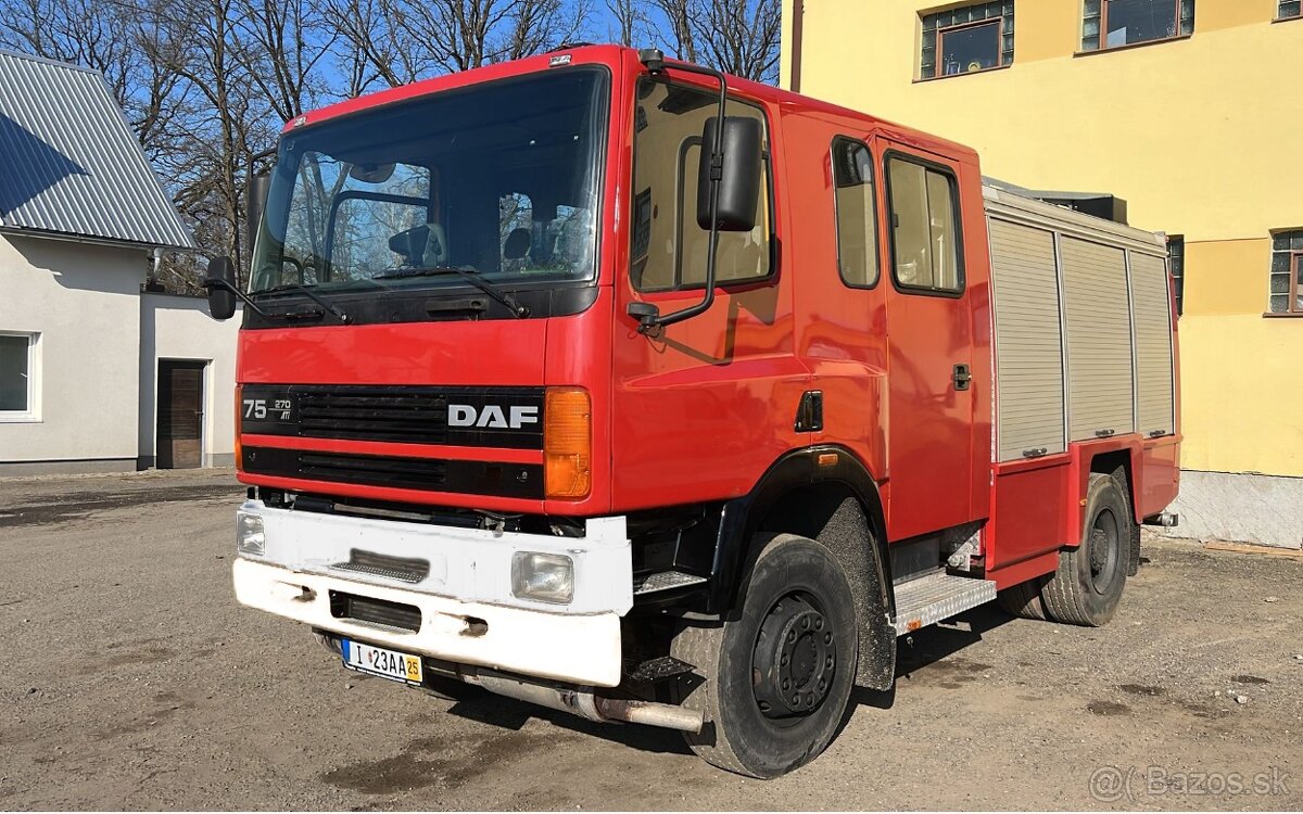 Predáme hasičské vozidlo DAF 75.270 ATI, 4x4 - 2