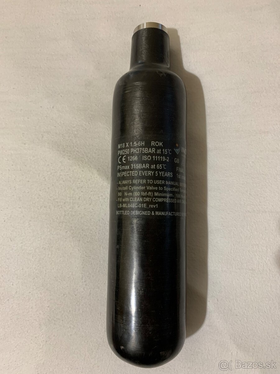 Fľaša 300bar pre pcp fx - 2