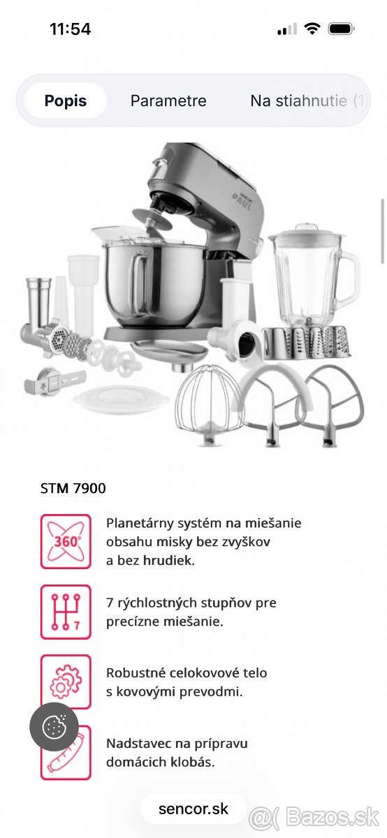 Sencor multi stand mixer stm7900 Paul - 2