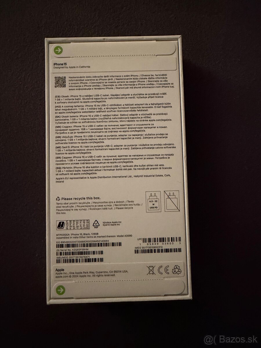 Apple iPhone 15 128 GB – Black - 2