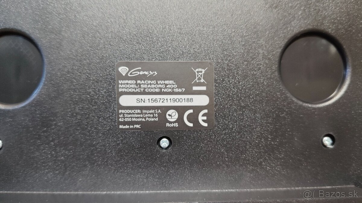 Volant s pedalmi genesis seaborg 400 - 2