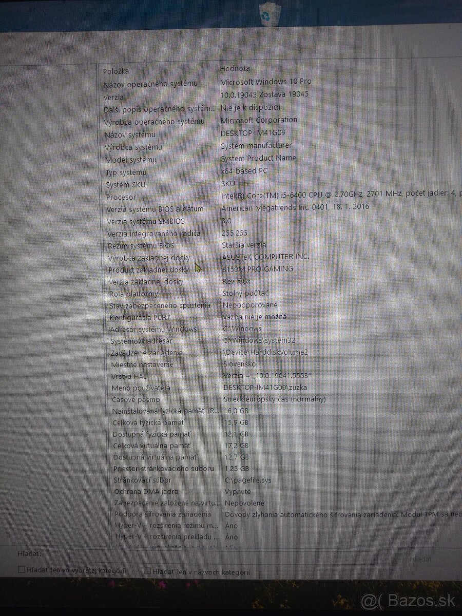 Herne pc - GTX 1660super intel5 - 2