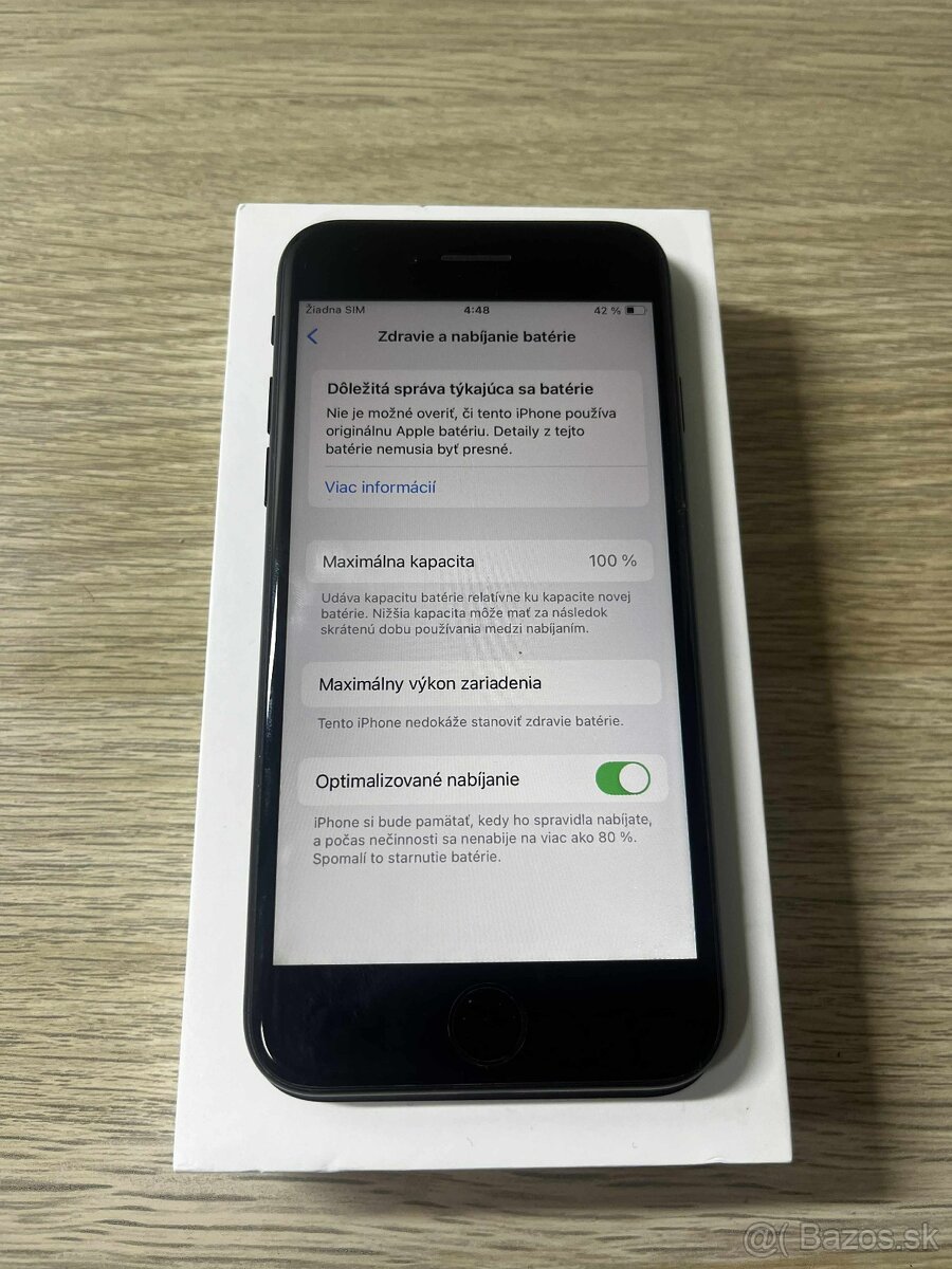 iPhone SE 2020 100% BATERKA - 2