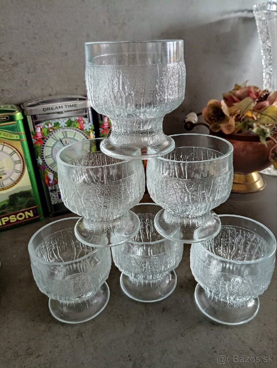 RETRO Poháriky na dezerty - 5 €/ kus - 2