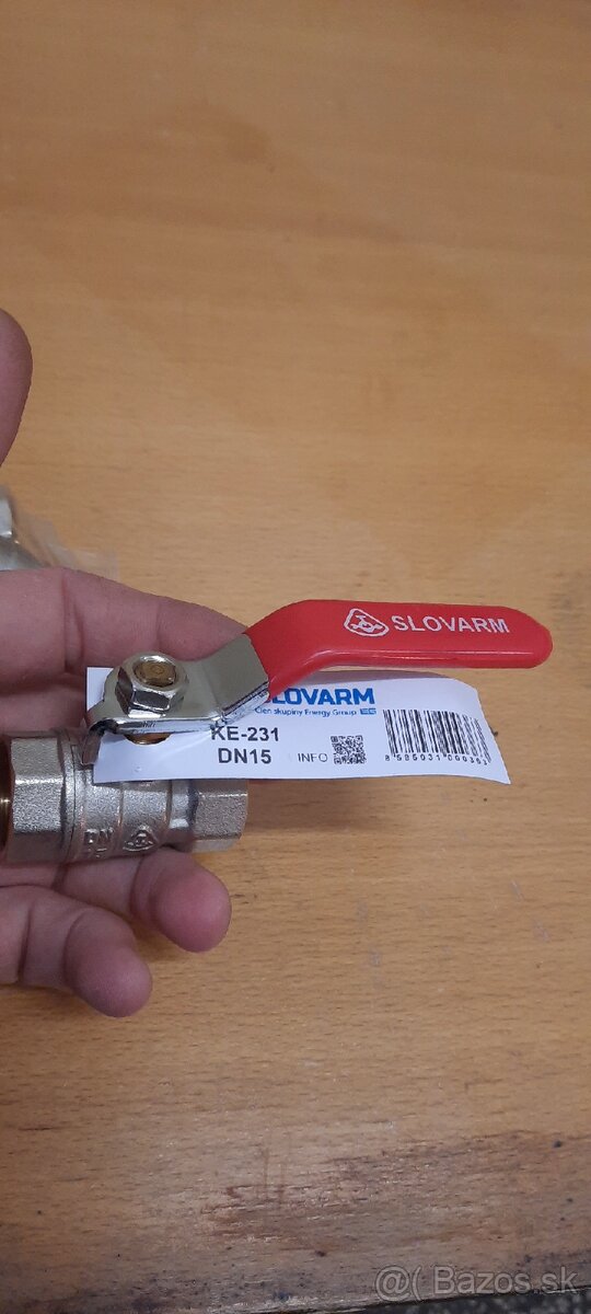 Predám guľové ventily SLOVARM DN15 1/2 - 2