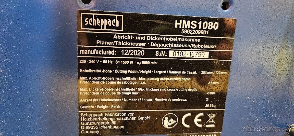 Predám SCHEPPACH HMS 1080 - 2